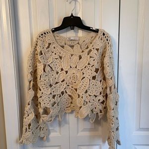 ZARA.  Lovely crochet sweater